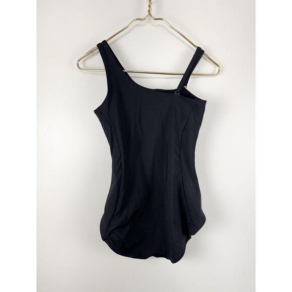 CALIA Women's Sculpt One Shoulder One Piece Swimsuit Black Women’s Sz 4 - Picture 4 of 6